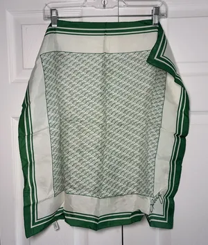 Avon Sportif Scarf Womens Green Logo Print Vintage Japan Size OS MCM Preppy thumbnail 1