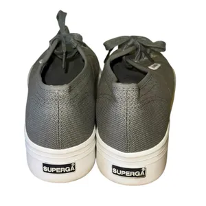 Superga 2790 Platform Sneakers Gray Canvas‎ 8W EU 39 Chunky Sole Casual thumbnail 5