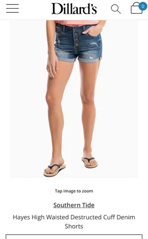 Southern Tide Hayes Blue Jean Shorts thumbnail 7