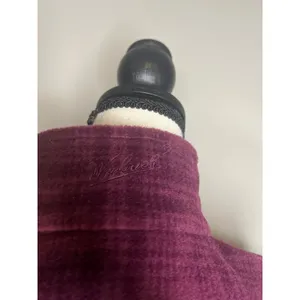 Woolrich women's fleece vest in a purple plaid pattern woman’s large thumbnail 4