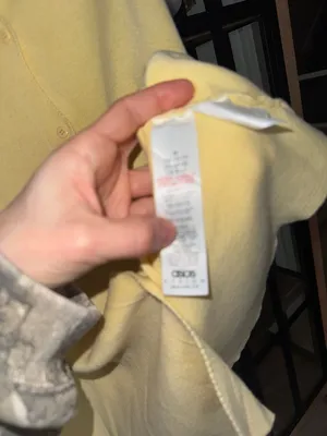 ASOS Design knit vest top butter pastel yellow sleeveless tank crewneck buttons thumbnail 10