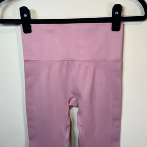 Set Active Sculptflex Ribbed Seamless Leggings Lilac Purple Athletic Gym Sz XS/S thumbnail 2