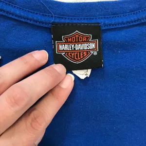 Harley Davidson Blue Windy City Tee M thumbnail 5