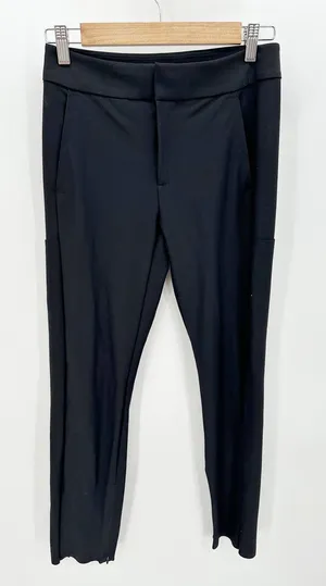Athleta Stella Shale Black Ankle Zip Stretch‎ Trouser Pants Women's Size 4 thumbnail 1