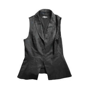 Reformation Oakley Black Vest Size: 4 thumbnail 2
