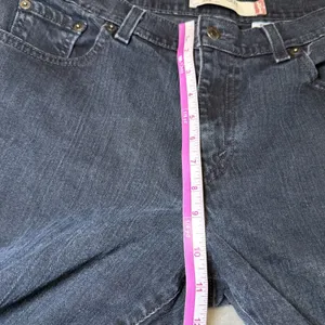 Levis 515 Womens Size 14 Long Bootcut Jeans Dark Wash Stretch Denim Blue Casual thumbnail 10