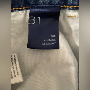 Pilcro Blue Distressed Straight Leg Jeans thumbnail 9