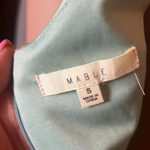 Vibe Mint Green Sleeveless Mini Dress Square Neck Back Zip Size S thumbnail 5