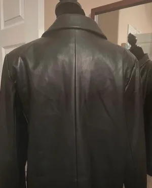 Sans souci black faux leather jacket thumbnail 4
