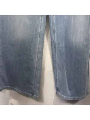 Halara Light Wash High Rise Wide Leg Jeans Size Small thumbnail 4