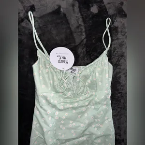 Princess Polly Jasmina Mini Dress in Green Size 2 New with tag thumbnail 9