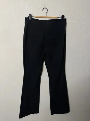 Anthropologie Maeve Black Slim Flare‎ Trouser Pants Black Women’s Size 8 thumbnail 5