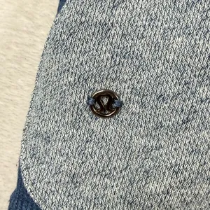 Lululemon Scuba Hoodie Full Zip‎ Heathered Blue Navy Thumbholes Size 8 thumbnail 8