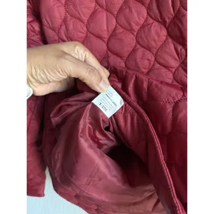 Evaless Jacket Women's Small Lightweight Quilted Puffer Coat Dark Red Cozy NEW thumbnail 10