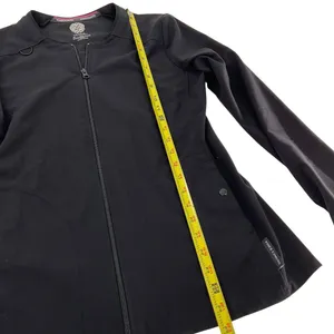 Vince Camuto Womens Black Scrub Jacket & Top Set XS Polyester/Spandex Blend thumbnail 11