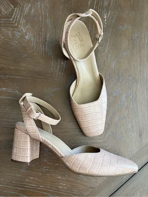 Naturalizer Blush Croc-Embossed Ankle-Strap Block Heel thumbnail 1