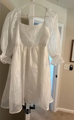Lizard Thicket Dress White thumbnail 1