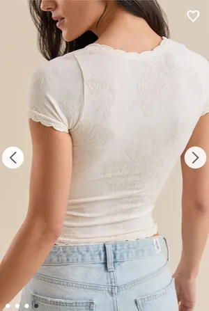 NWT Altar’d State Scallop Trim Cami thumbnail 2