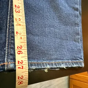 American Eagle Sz 14 Tomgirl Blue Jeans High Rise Relaxed Tapered Dark Wash thumbnail 8