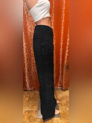 We the Free Floral Burnout Velvet Flare Pants Size 8 NWOT thumbnail 2