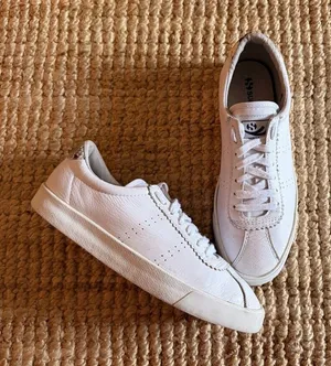 ASOS/Superga 2843 Club S Genuine Leather White Snake Heel Unisex Size 40 thumbnail 1