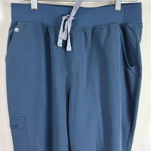 Figs Navy Blue Scrub Top & Pant Set Size XL Top & Large Bottom thumbnail 7