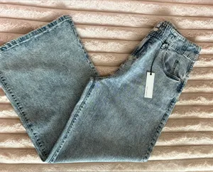 NWT Habitual Emmette High Waist Wide Leg‎ Acid Wash Trouser Jeans thumbnail 1