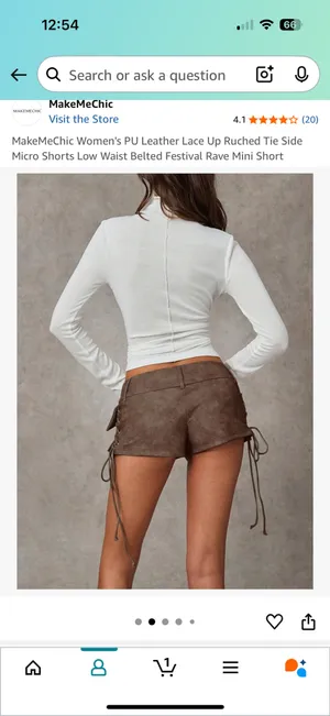 Micro shorts Brown Size L thumbnail 3