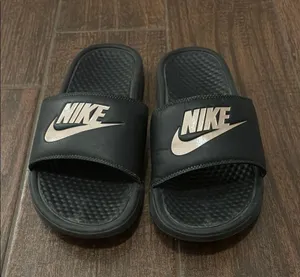 Nike Black and Pink Slide Sandals thumbnail 1