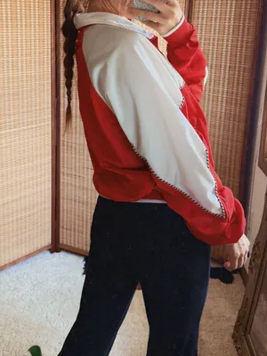 Vintage Nike Red Tracksuit Jacket Size M thumbnail 2