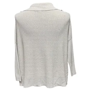 Tommy Bahama Dolman Sleeve Side Slit Half Zip Sweater Gold Sparkle XXS thumbnail 4