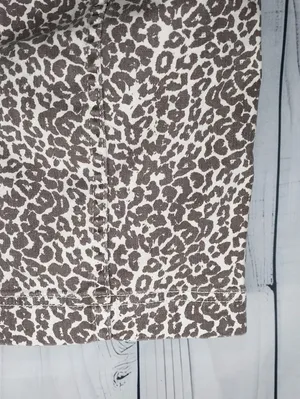 Free People Modern Femme Leopard Print Denim Mini Bohochic Indie Sleaze Skirt thumbnail 8