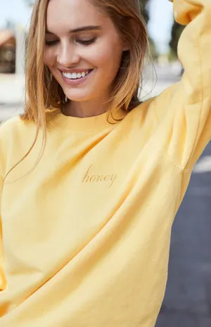Brandy Melville Crewneck Honey thumbnail 1