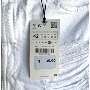 NWT 10 Zara White Distressed Denim Ripped High Rise Shorts Boho Festival Grunge thumbnail 6