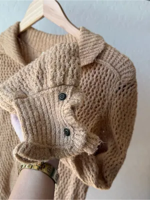Free People Care FP Snowdrift Pullover Sweater in Camel Heather thumbnail 9