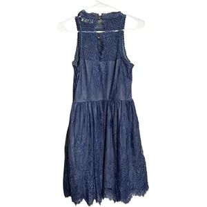 Altar'd State Size Small Navy Lace Mini Dress Fully Lined Prom Formal Sorority thumbnail 8