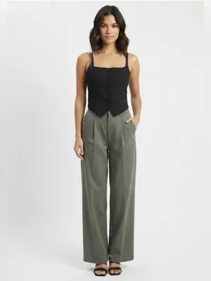 NWT Vanwell London Tailored Button-Down Vest Top - Black Size S thumbnail 11