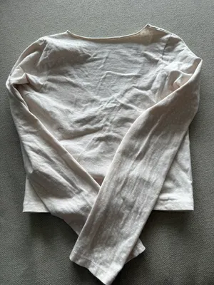 Brandy Melville Pink Long Sleeve Crop Top thumbnail 3