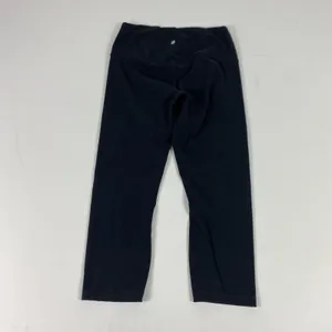Yogalicious Lux Leggings Womens Medium Black Capri Cropped Yoga Pants Stretch thumbnail 3