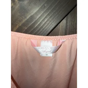 VTG Victoria's Secret Angels Sz M Lingerie Satin Silk Dress 2007 Coral Orange‎ thumbnail 2