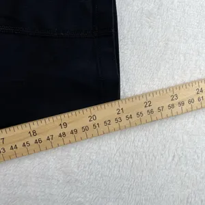 Lululemon Athletica‎ Size 10 Crop Capri Mesh Panel Leggings Black Zip Pockets thumbnail 14