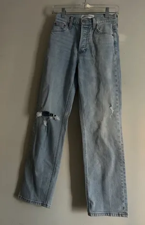 Denim Forum Aritzia The Arlo High Rise Straight Leg Jeans 24 thumbnail 1