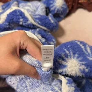 Pacsun Electric Periwinkle Colored Sherpa Teddy Jacket thumbnail 5