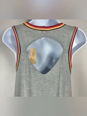 American Eagle Outfitters Gray Sleeveless Swing Dress Size Small thumbnail 5