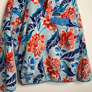 Patagonia Synchilla Snap-T Fleece Pullover Hawaiian Manoa Dusk Blue Small Rare thumbnail 3