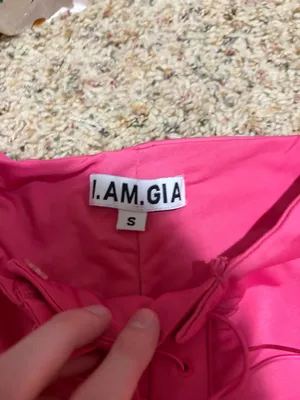 I.AM.GIA Nyx Hot Pink Lace Up Flare Pants thumbnail 4