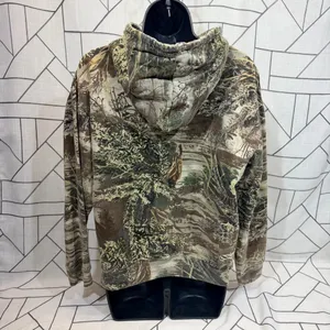 Y2K Cabelas Camo Hoodie Womens‎ Medium Green Advantage Max 1 Open Terrain Heart. thumbnail 4