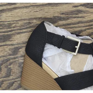 NWT Dr. Scholl's Womens Barton Wedge Platform Sandal F6474S1 Black Snake 6M thumbnail 13