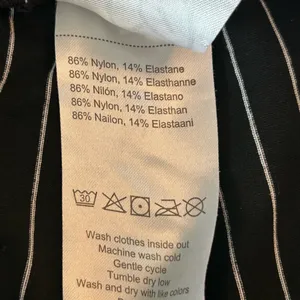 Yogipace Black and White Striped Women's Pants work/yoga pull on straight leg thumbnail 8