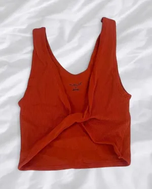 Out From Under Orange Ribbed Tank Top XS/S thumbnail 1